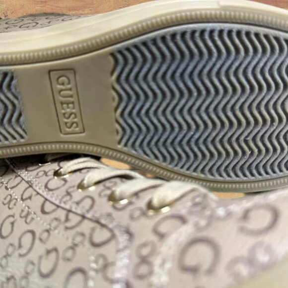 New Guess Monogram Caramel Brown Boats Size: 7.5 - Picture 6 of 6
